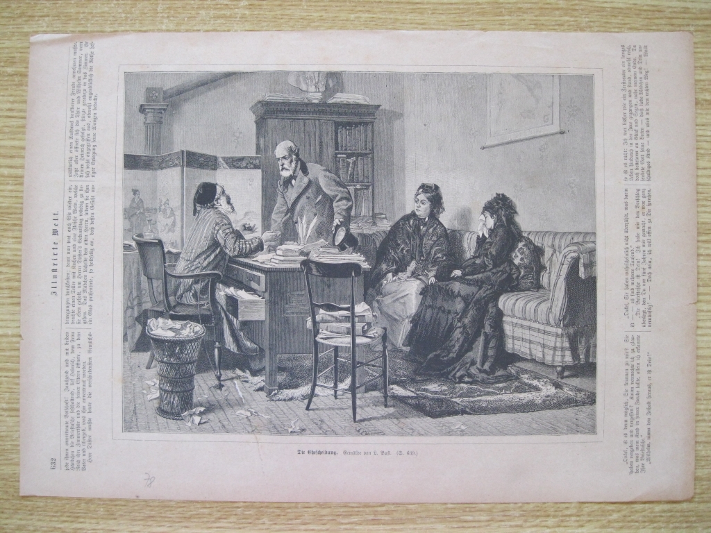 Visita al notario, 1878